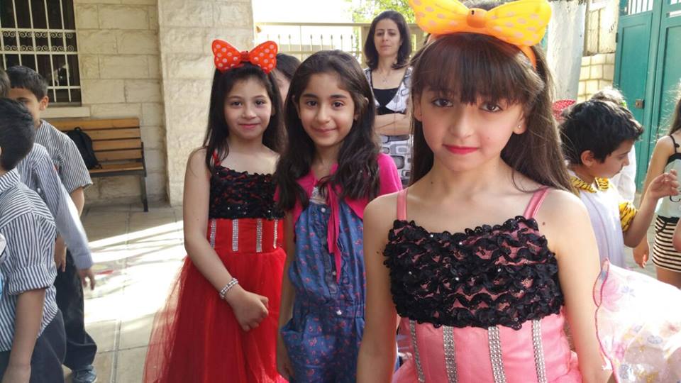 Students celebrating Easter at school