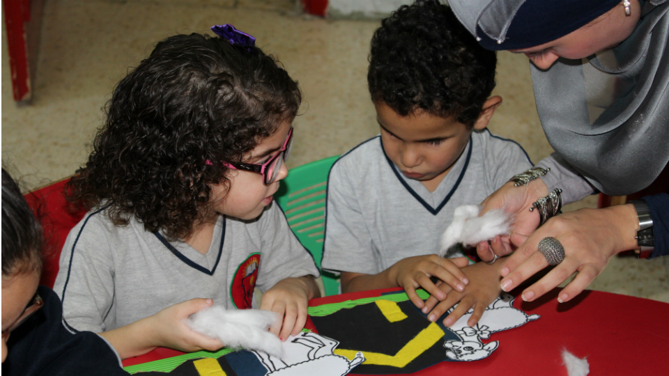 Kindergarten class at AES