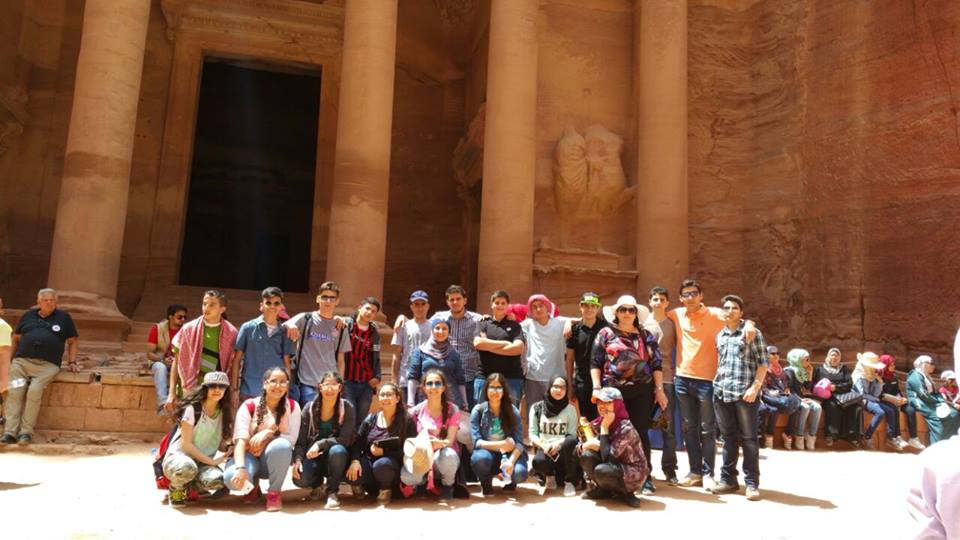 Students at Petra